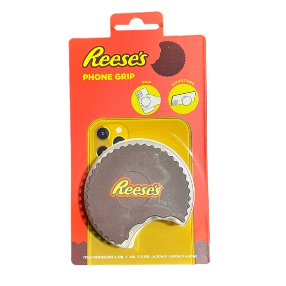 Licensed REECE'S Peanut Butter Pop Universal Phone Grip Stand Cable Organizer - Picture 6 of 9